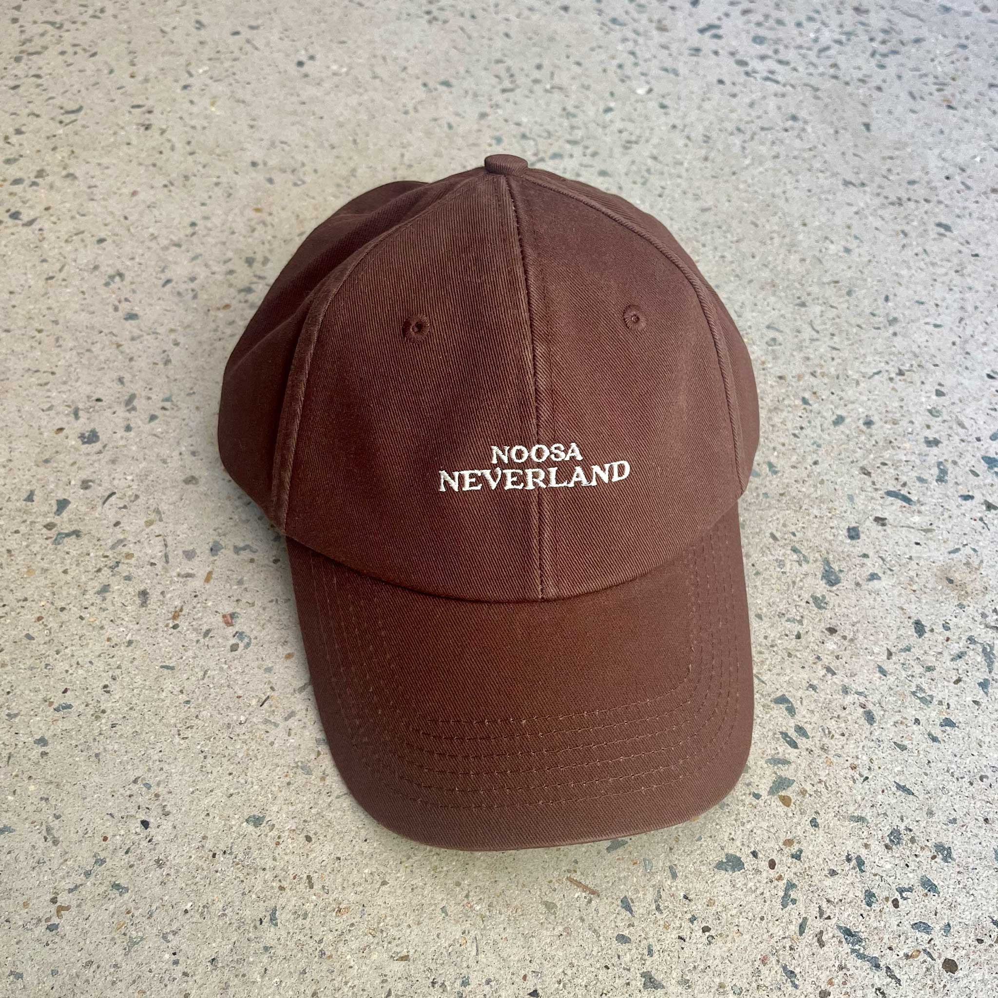 NOOSA NEVERLAND WASHED CAP - BROWN