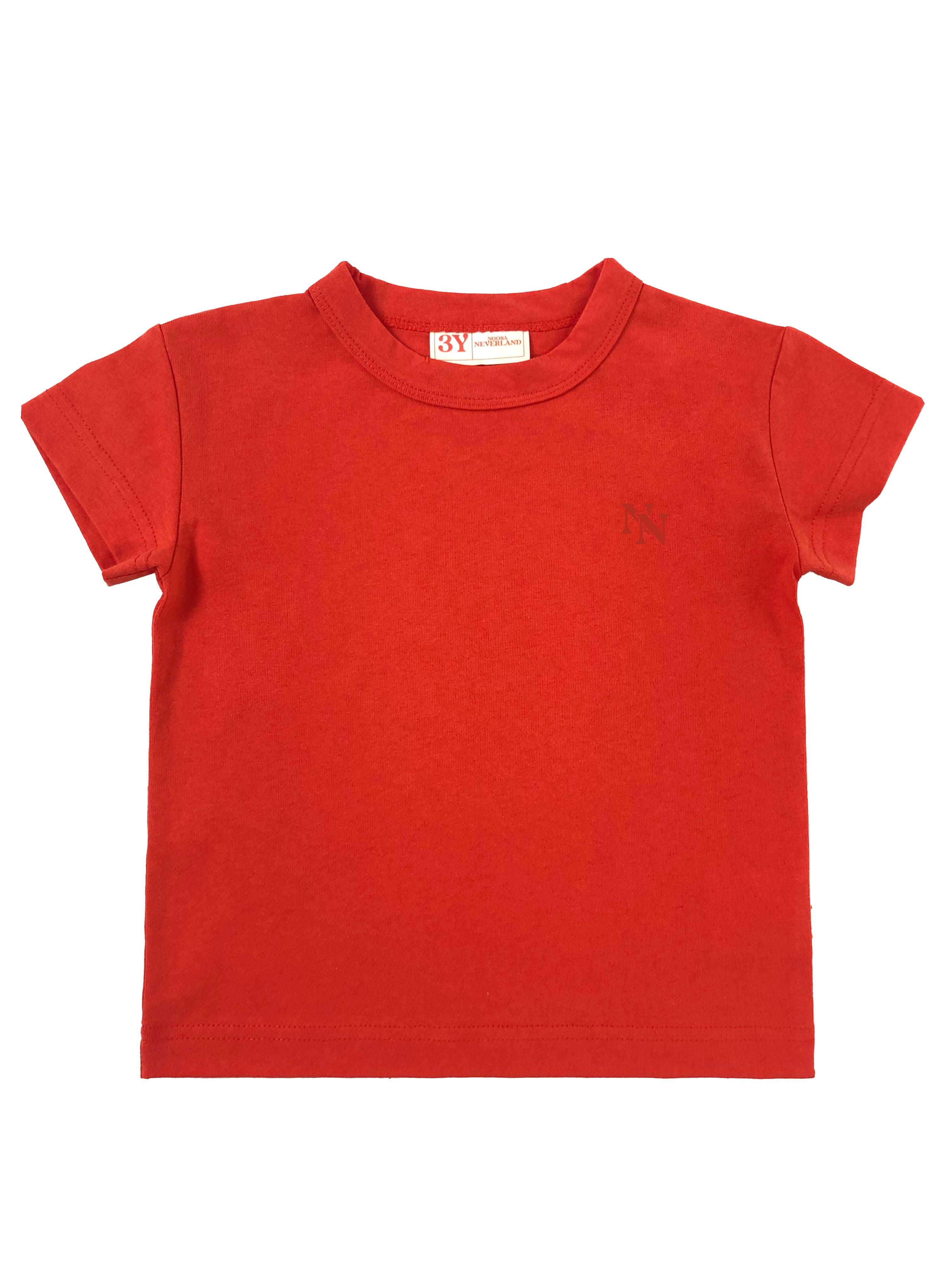 NN OVERSIZE COTTON TEE - RED