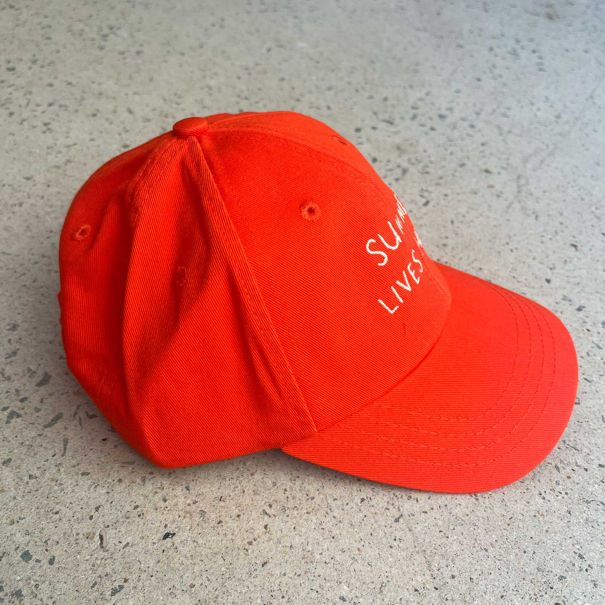 Summer Lives Here Grom Cap - Red